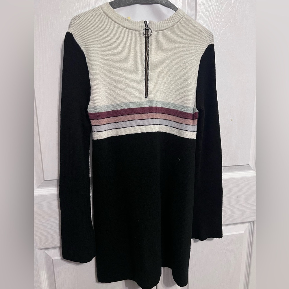 Free People Womens Colorblock Sweater Dress Black Size S. - Picture 6 of 8
